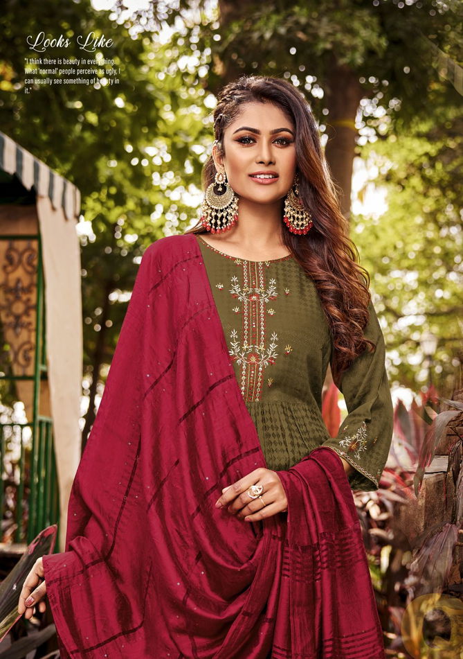 Surabhi By Ladies Flavour 1001-1006 Readymade Salwar Suits Catalog